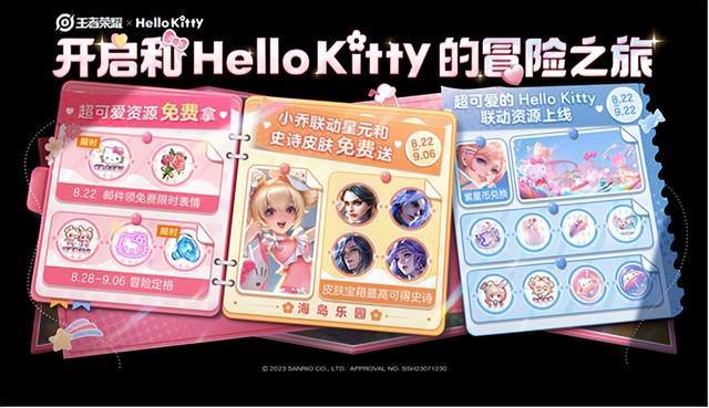 168电竞-Hello Kitty联动洋溢《王者荣耀》新活力