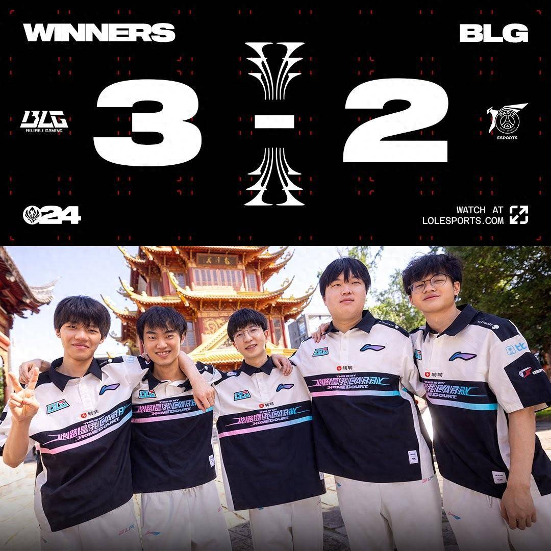 168电竞官网：LOL-MSI：掏出绝活拿下决胜局！BLG 3-2战胜PSG晋级下一轮